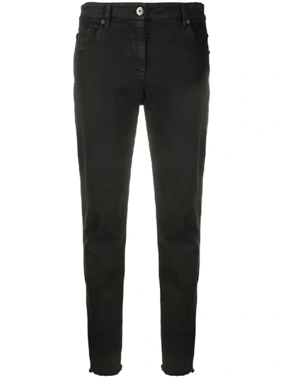 Shop Brunello Cucinelli Mid-rise Skinny Jeans In Black