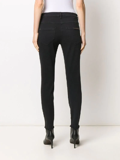 Shop Brunello Cucinelli Mid-rise Skinny Jeans In Black