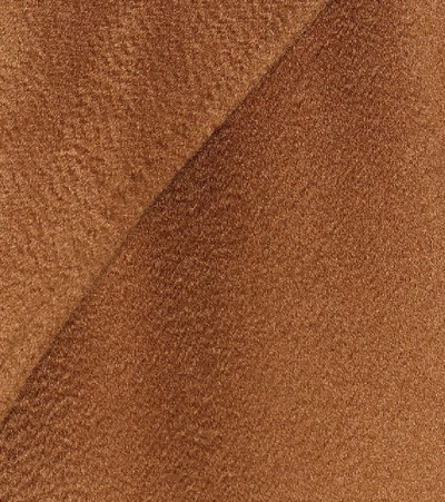 Shop Max Mara Lilia Wrap Cashmere Coat In Brown