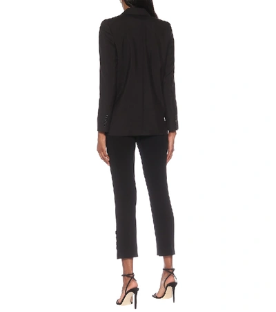 Shop Max Mara Edoardo Mohair And Silk Blazer In Black