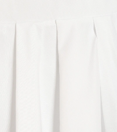 Shop Alexander Mcqueen Off-shoulder Cotton-poplin Top In White