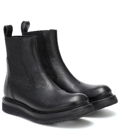 Shop Rick Owens Creeper Leather Ankle Boots In Black