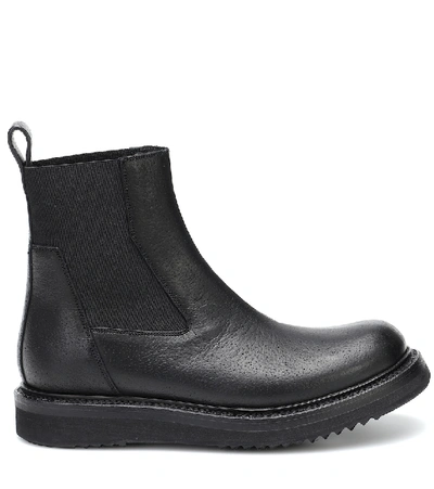 Shop Rick Owens Creeper Leather Ankle Boots In Black