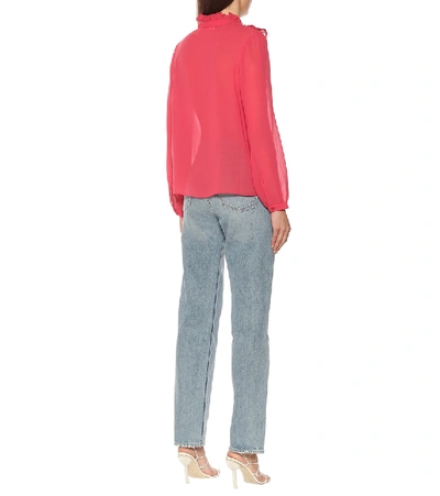 Shop See By Chloé Ruffled Georgette Blouse In Pink