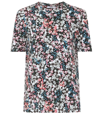 Shop Erdem Hettie Floral Cotton-jersey T-shirt In Multicoloured