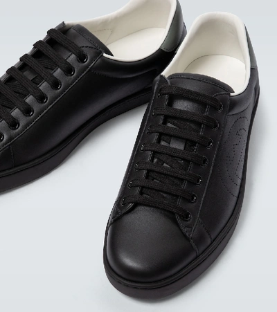 Shop Gucci Ace Sneaker With Interlocking G In Black