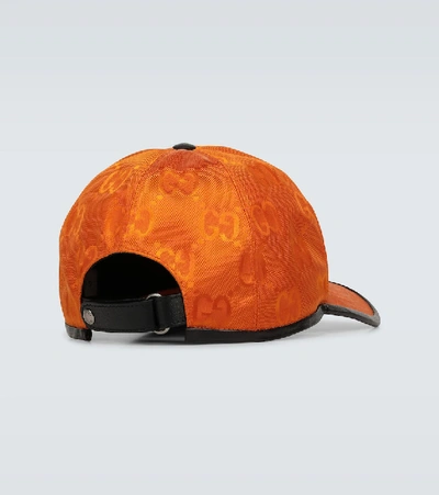 Shop Gucci Off The Grid Baseball Cap In Orange