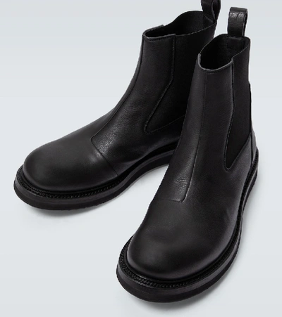 Shop Rick Owens Creeper Leather Chelsea Boots In Black