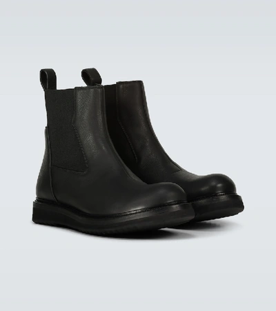 Shop Rick Owens Creeper Leather Chelsea Boots In Black