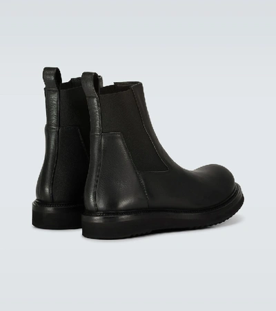 Shop Rick Owens Creeper Leather Chelsea Boots In Black