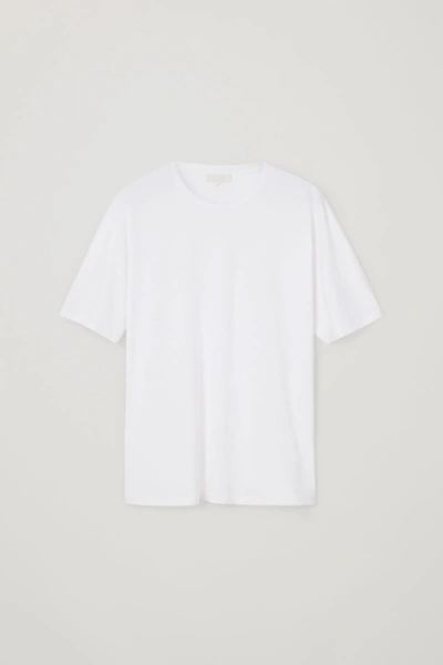 Cos Organic Cotton Mix T-shirt In White