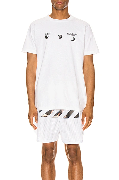 Shop Off-white Big Ow Logo Tee In White & Black