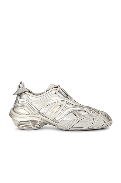 Shop Balenciaga Tyrex Sneakers In Silver