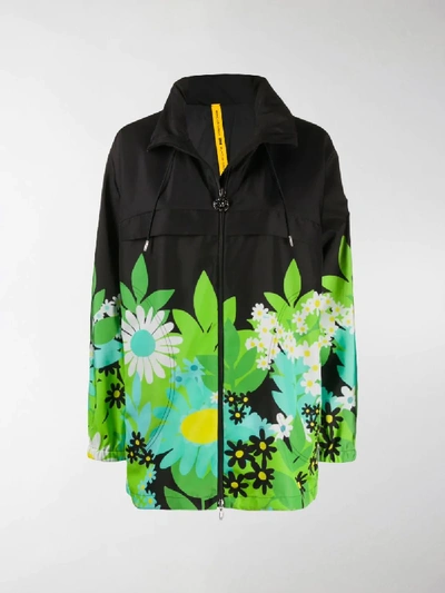 Shop Moncler Genius X Richard Quinn Floral-print Jacket In Black