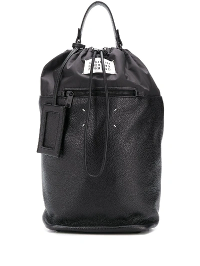 Shop Maison Margiela Four-stitch Backpack In Black