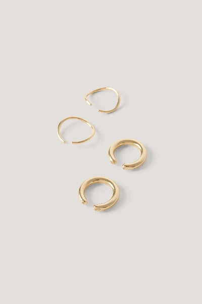 Shop Na-kd Multipack Chubby And Slim Cuffs - Gold