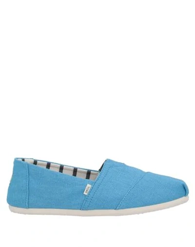 Shop Toms Sneakers In Azure