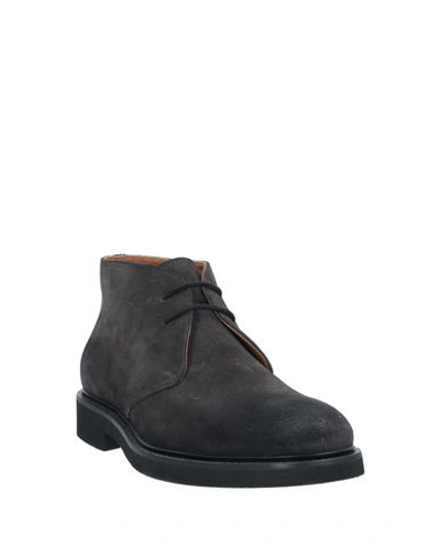 Doucal's Man Ankle Boots Midnight Blue Size 7 Leather In Blue