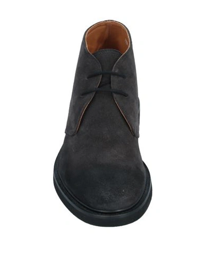 Doucal's Man Ankle Boots Midnight Blue Size 7 Leather In Blue