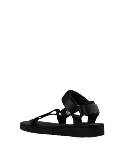 Shop Suicoke Man Sandals Black Size 10 Nylon