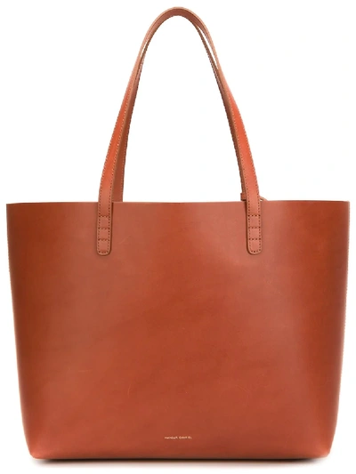 Shop Mansur Gavriel Classic Tote In Brown