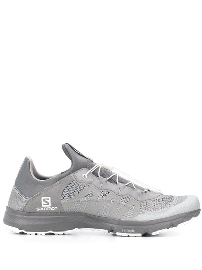 Shop And Wander X Salomon Mesh Panelled Sneakers In Grey