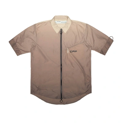 Shop Off-white Gradient Rivel Trail Shirt In Brown