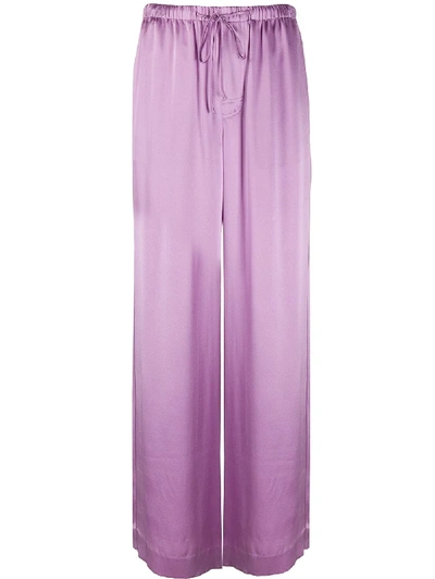 Shop Vince Wide-leg Flared Trousers In Pink