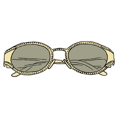 Pre-owned Supreme  Miller Sunglasses Gold