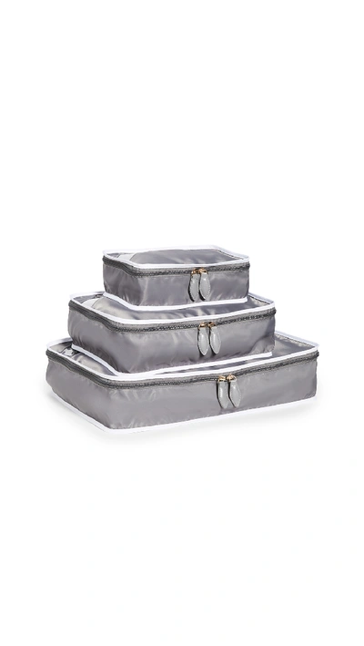 Shop Paravel Packing Cube Trio In Sidecar Grey