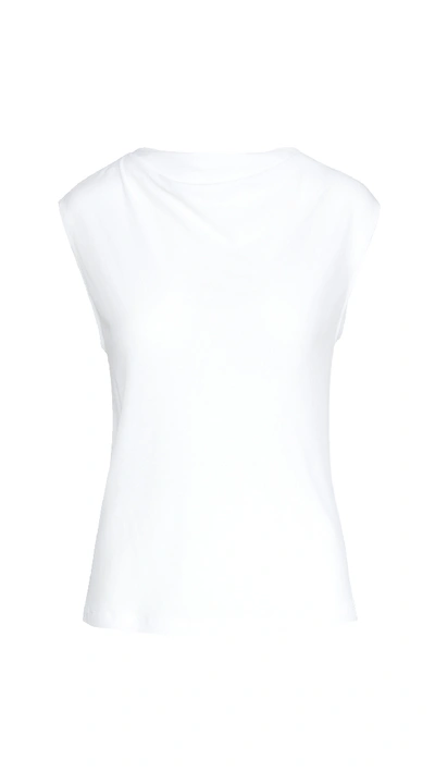 Shop Rta Selma Cowl Neck Top In White