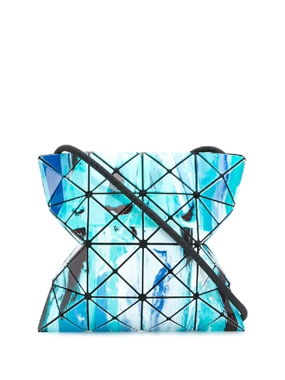 Shop Bao Bao Issey Miyake Gravity Paint Shoulder Bag In Blue
