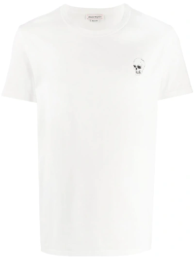 Shop Alexander Mcqueen Card-print T-shirt In White
