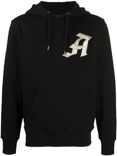 Shop Alexander Mcqueen Logo-patch Hoodie In Black
