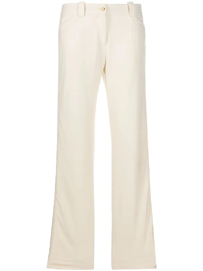 Pre-owned Celine  Straight-leg Trousers In Neutrals