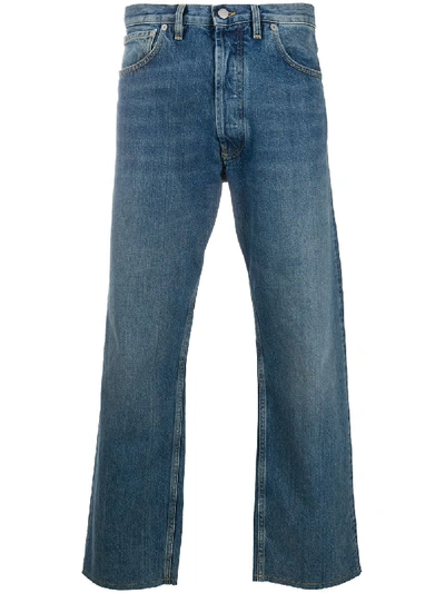 Shop Maison Margiela Five-pocket Straight-leg Jeans In Blue