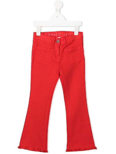 Shop Stella Mccartney Flared Jeans In Red