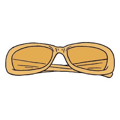 Pre-owned Supreme  Stretch Sunglasses Gold
