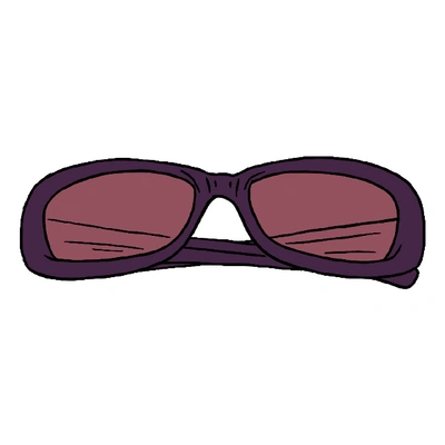 Pre-owned Supreme  Stretch Sunglasses Iridescent Purple