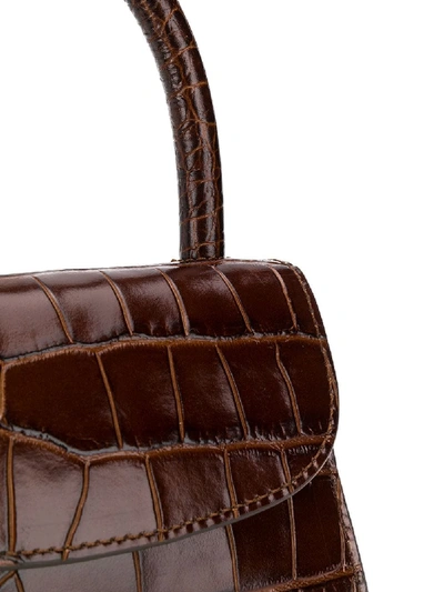 Shop By Far Leather Mini Handbag In Brown