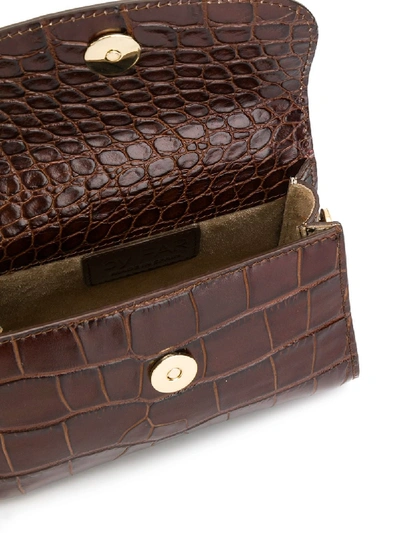 Shop By Far Leather Mini Handbag In Brown