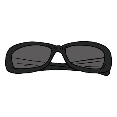 Pre-owned Supreme  Stretch Sunglasses Black