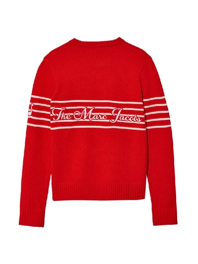 Shop Marc Jacobs The Band Long Sleeve Jumper In Red