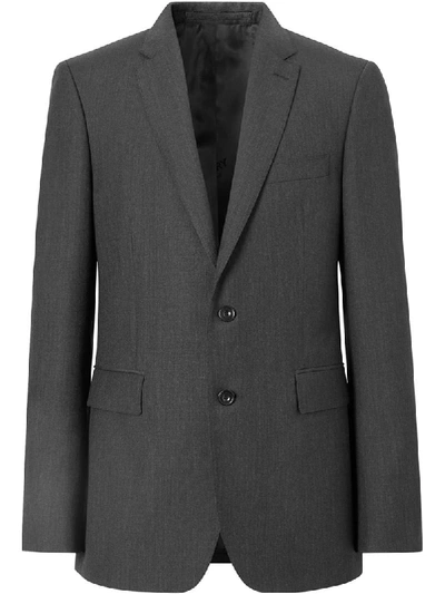 Shop Burberry Slim-fit Tailored Suit In Grey