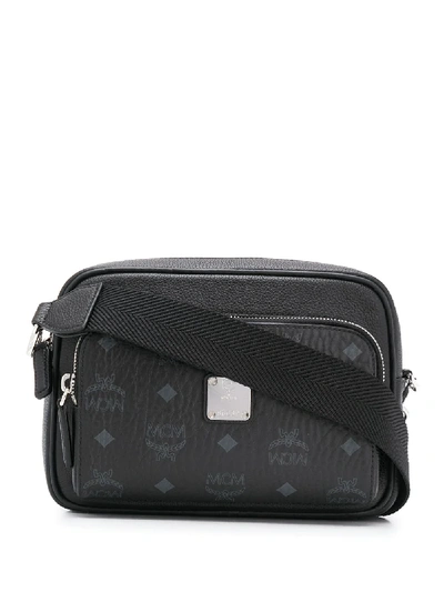 Shop Mcm Logo Cross-body Bag In Black