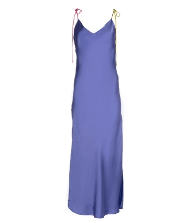 Shop Dannijo Violette Tie Strap Silk Slip Dress