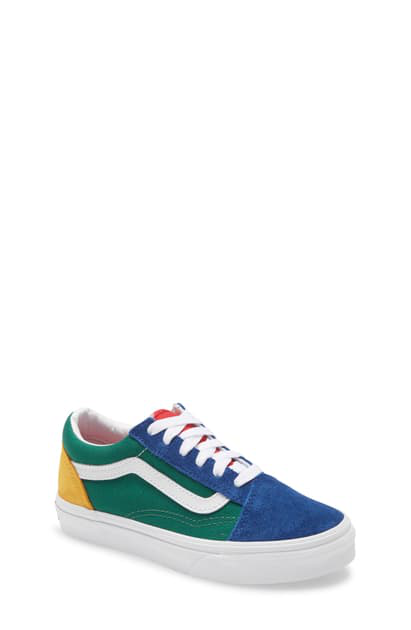 vans old skool green yellow blue