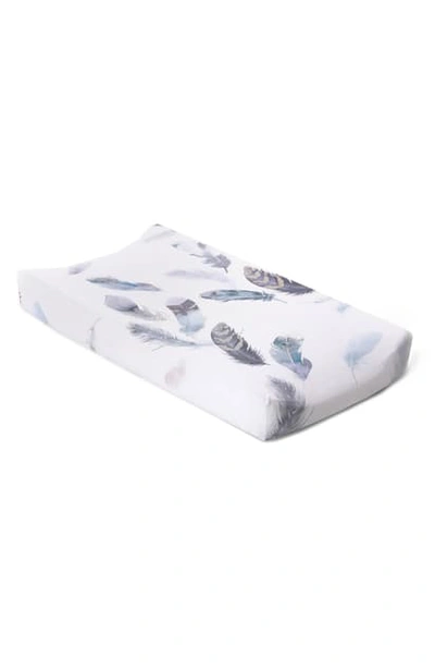 Shop Oilo Jersey Changing Pad Cover In Featherly