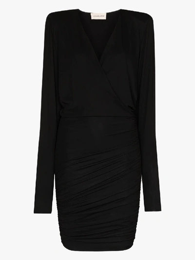 Shop Alexandre Vauthier Black Batwing Bodycon Mini Dress