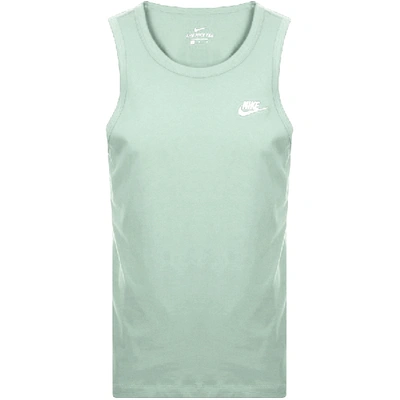 Shop Nike Club Logo Vest T Shirt Green